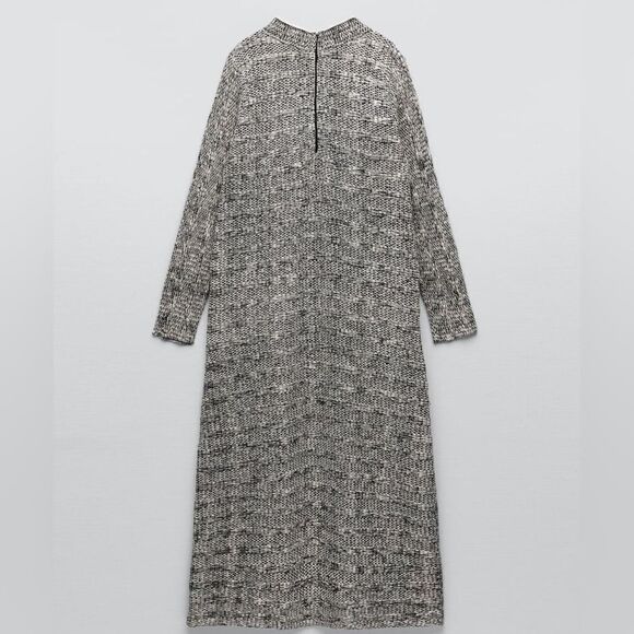 Zara Knit Midi Dress New - Picture 3 of 7